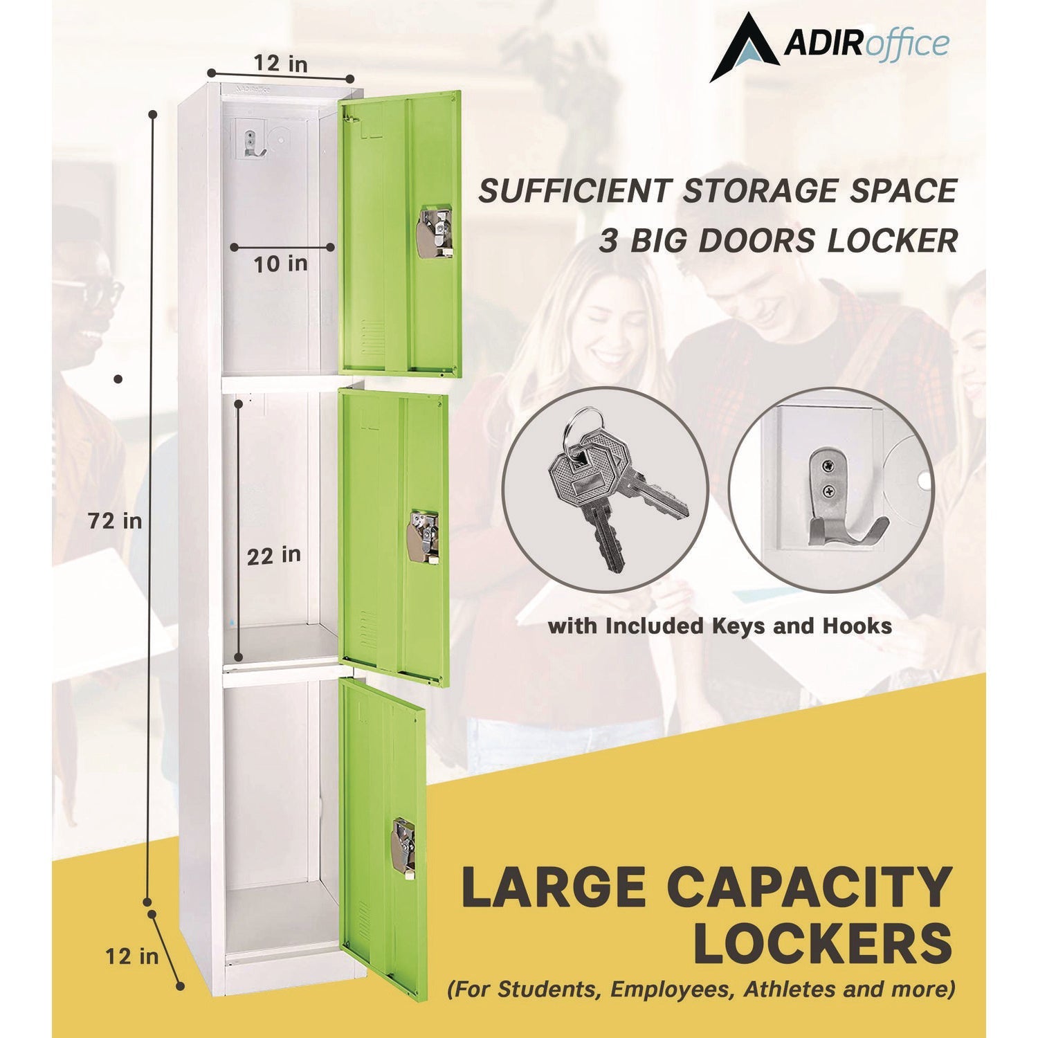 adiroffice-steel-storage-locker-3-compartment-12-x-12-x-72-green-alhi629203grn_4