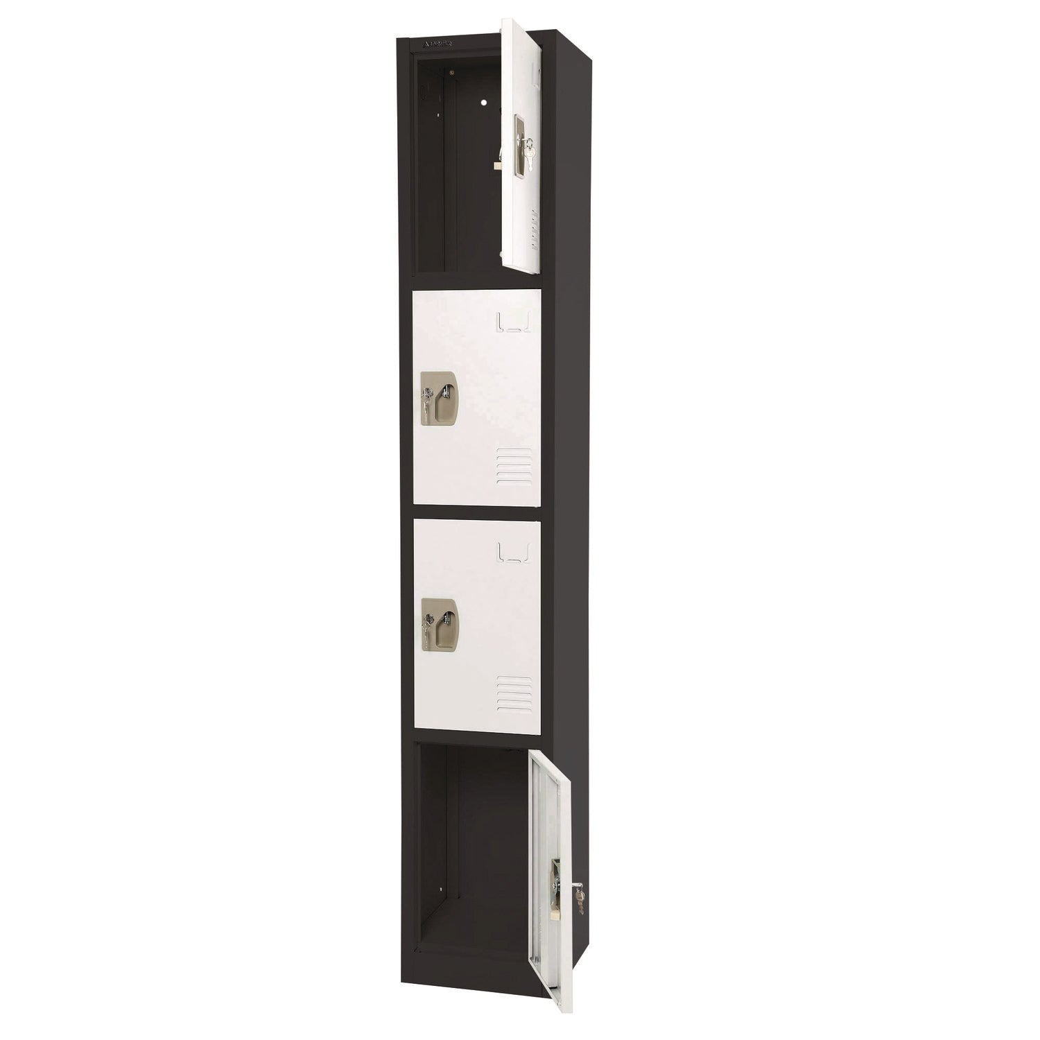 adiroffice-steel-storage-locker-4-compartment-12-x-12-x-72-black-body-white-doors-alhi629204bw_5