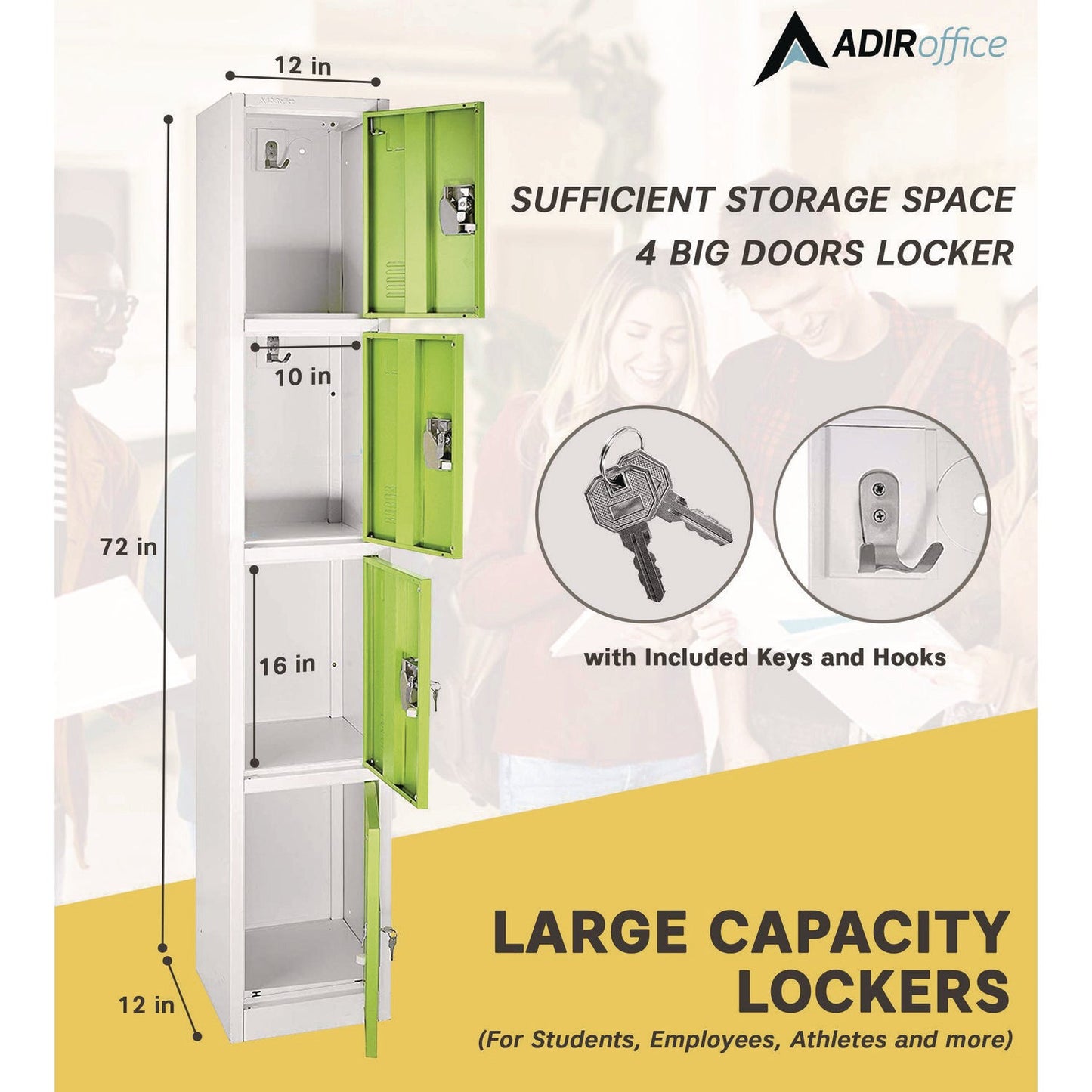adiroffice-steel-storage-locker-4-compartment-12-x-12-x-72-green-alhi629204grn_4