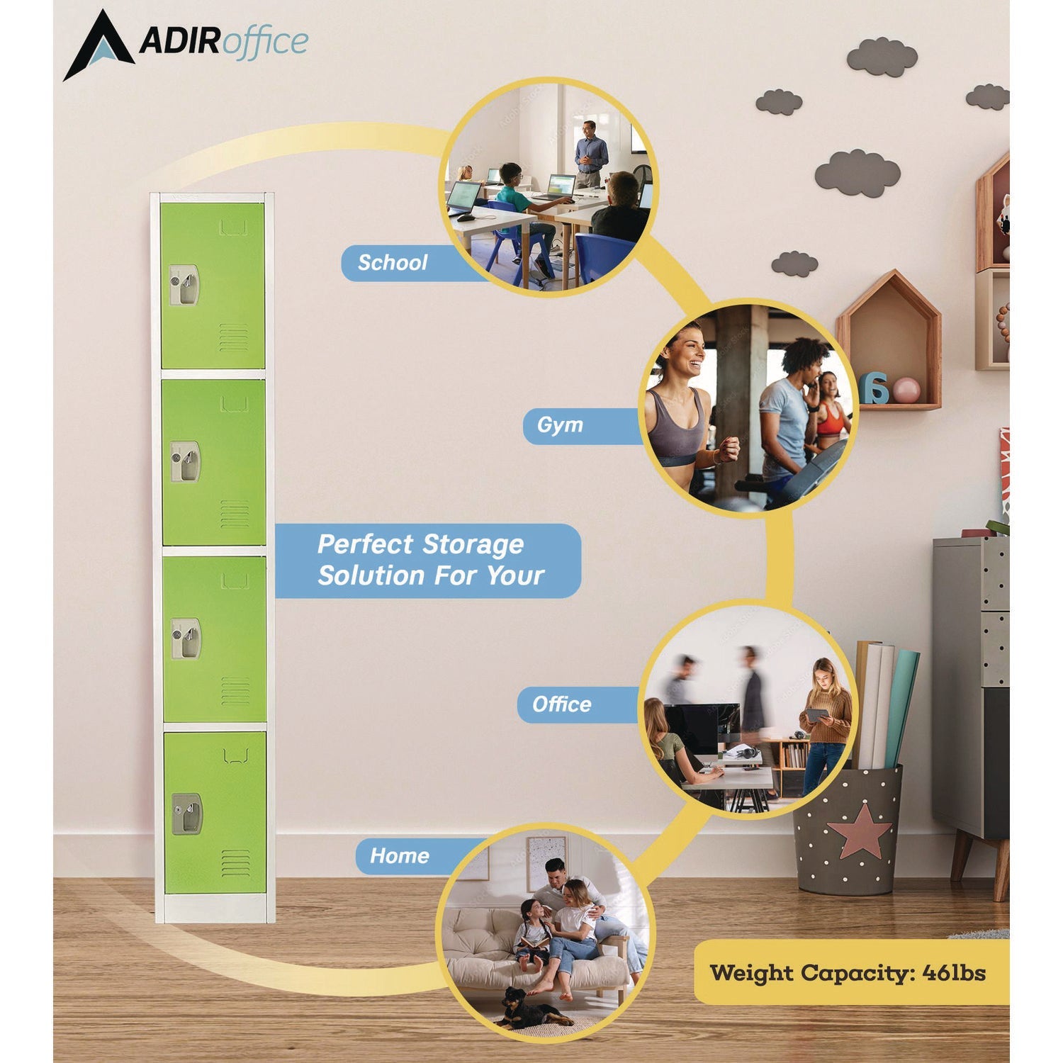 adiroffice-steel-storage-locker-4-compartment-12-x-12-x-72-green-alhi629204grn_7