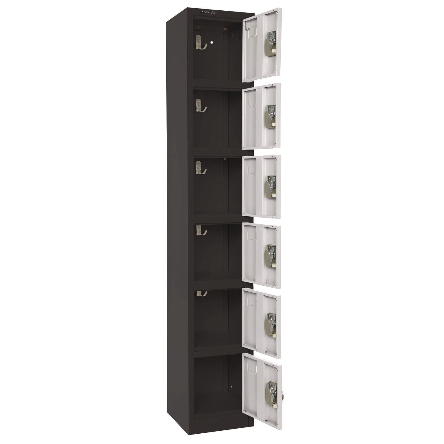 adiroffice-steel-storage-locker-6-compartment-12-x-12-x-72-black-body-white-doors-alhi629206bw_5