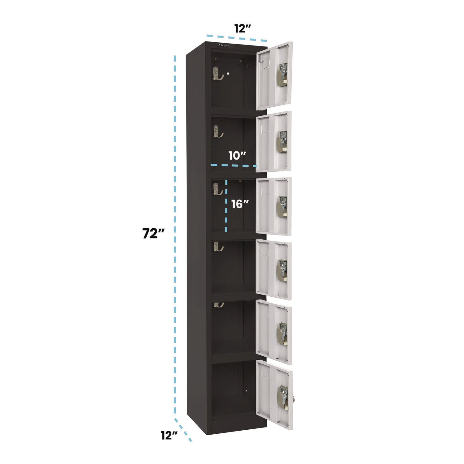adiroffice-steel-storage-locker-6-compartment-12-x-12-x-72-black-body-white-doors-alhi629206bw_10