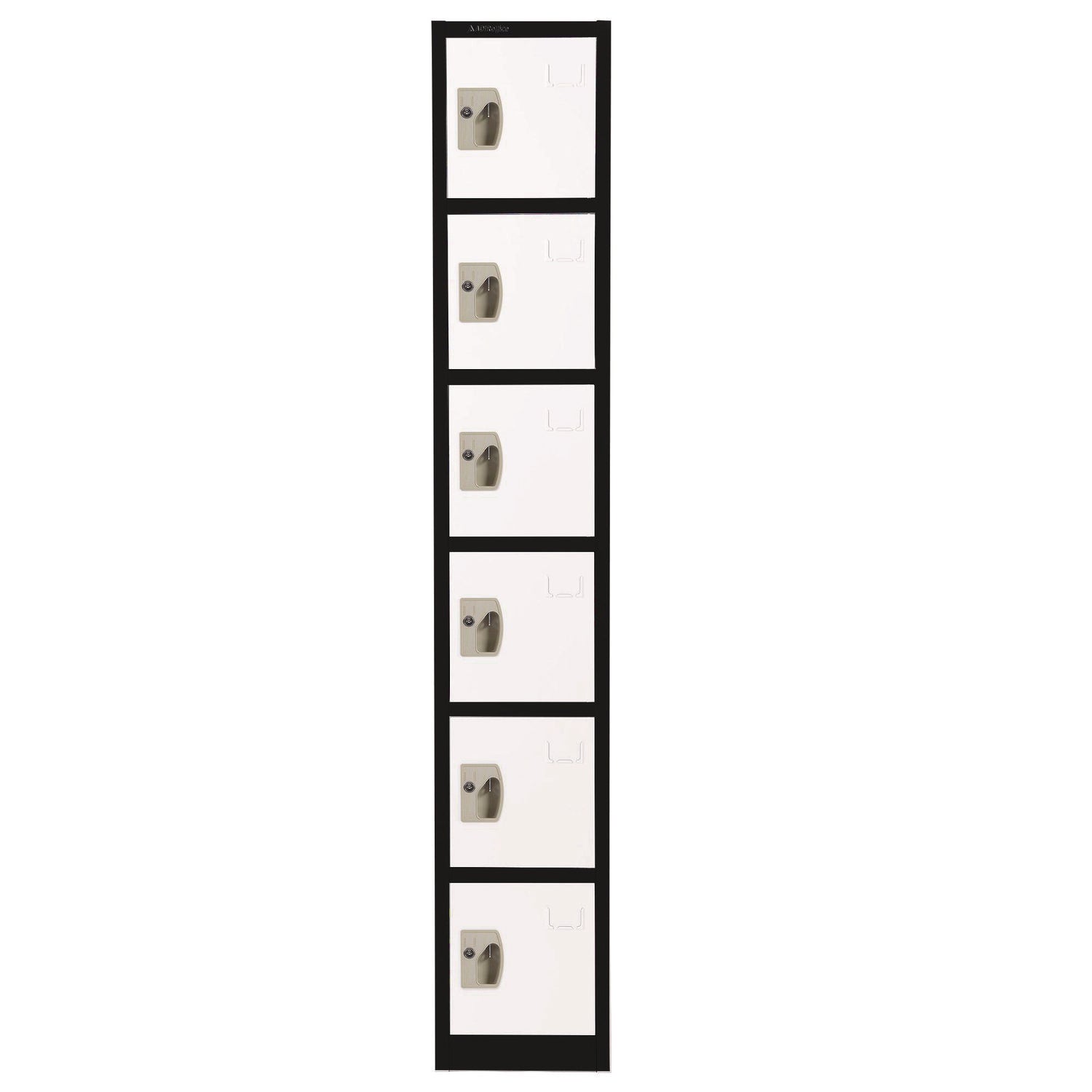 adiroffice-steel-storage-locker-6-compartment-12-x-12-x-72-black-body-white-doors-alhi629206bw_1