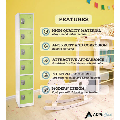 adiroffice-steel-storage-locker-6-compartment-12-x-12-x-72-green-alhi629206grn_6