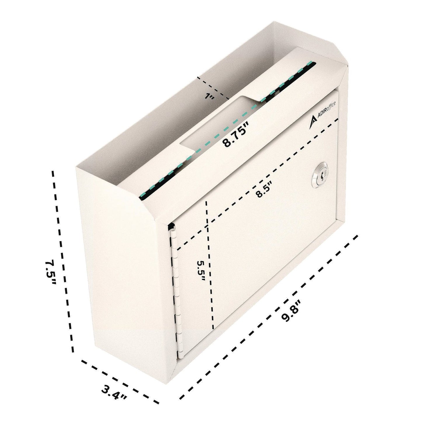 adiroffice-medium-size-steel-multi-purpose-secure-drop-box-9-8-x-3-4-x-7-5-white-alhi63102whi_4
