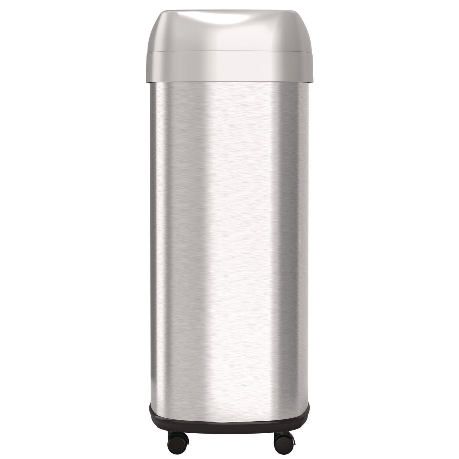 hls-commercial-r-open-top-trash-can-with-wheels-oval-16-gal-plastic-stainless-steel-silver-hlmhls16stvm_3