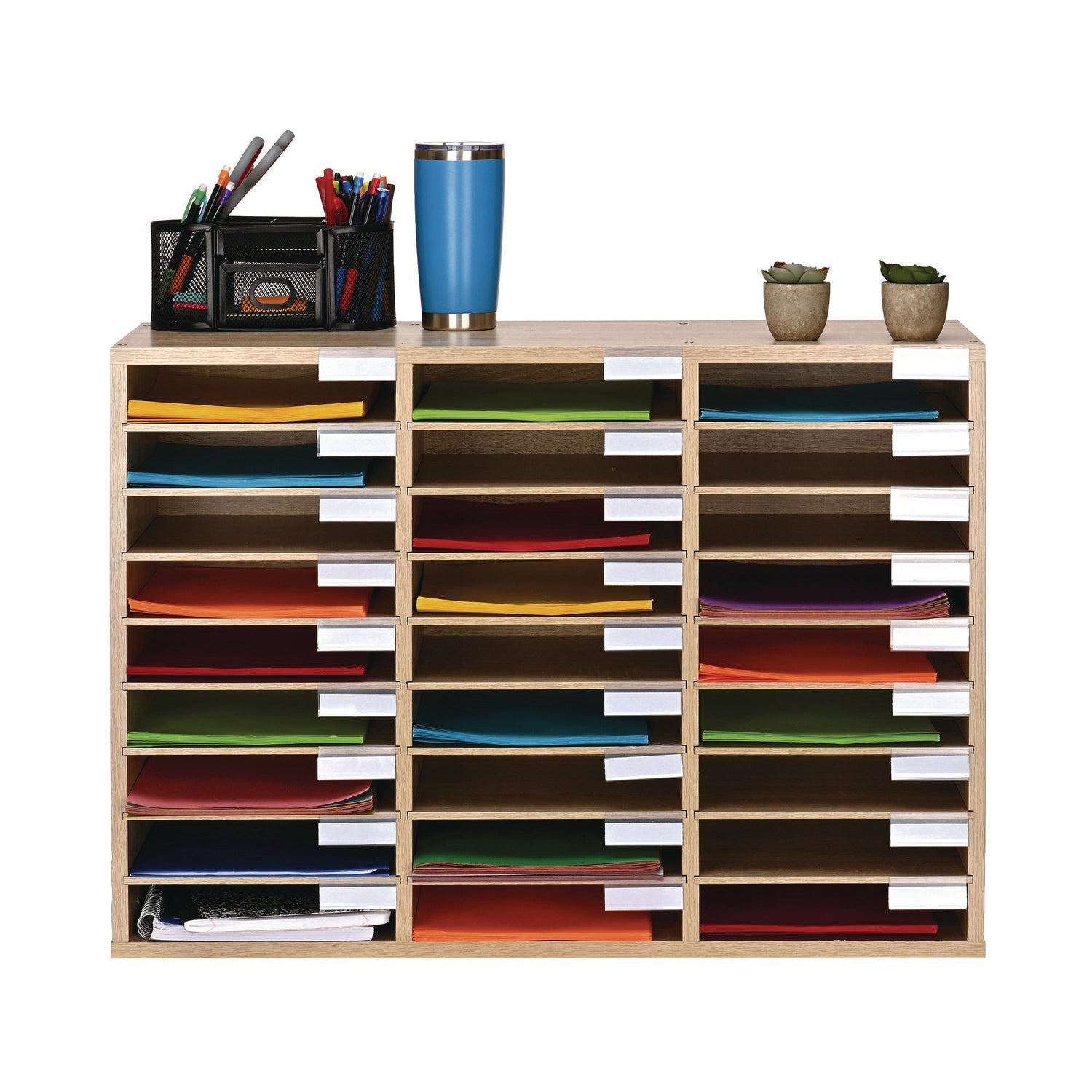 adiroffice-wooden-27-compartment-literature-organizer-27-sections-letter-size-31-49-x-11-81-x-21-65-medium-oak-alhiof20101meo_5