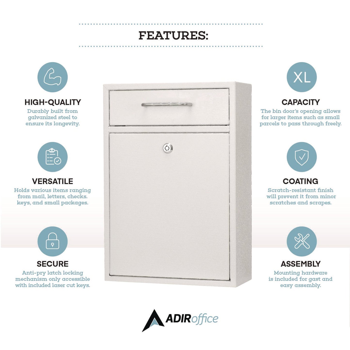 adiroffice-large-ultimate-secure-drop-box-wall-mounted-mail-box-11-2-x-4-7-x-16-2-white-alhi63104whi_8