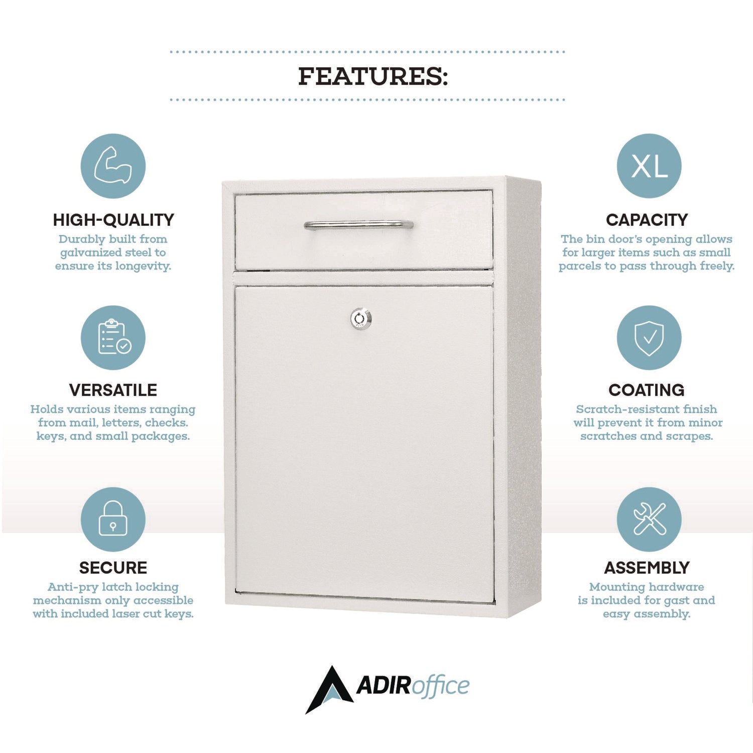 adiroffice-large-ultimate-secure-drop-box-wall-mounted-mail-box-11-2-x-4-7-x-16-2-white-alhi63104whi_8