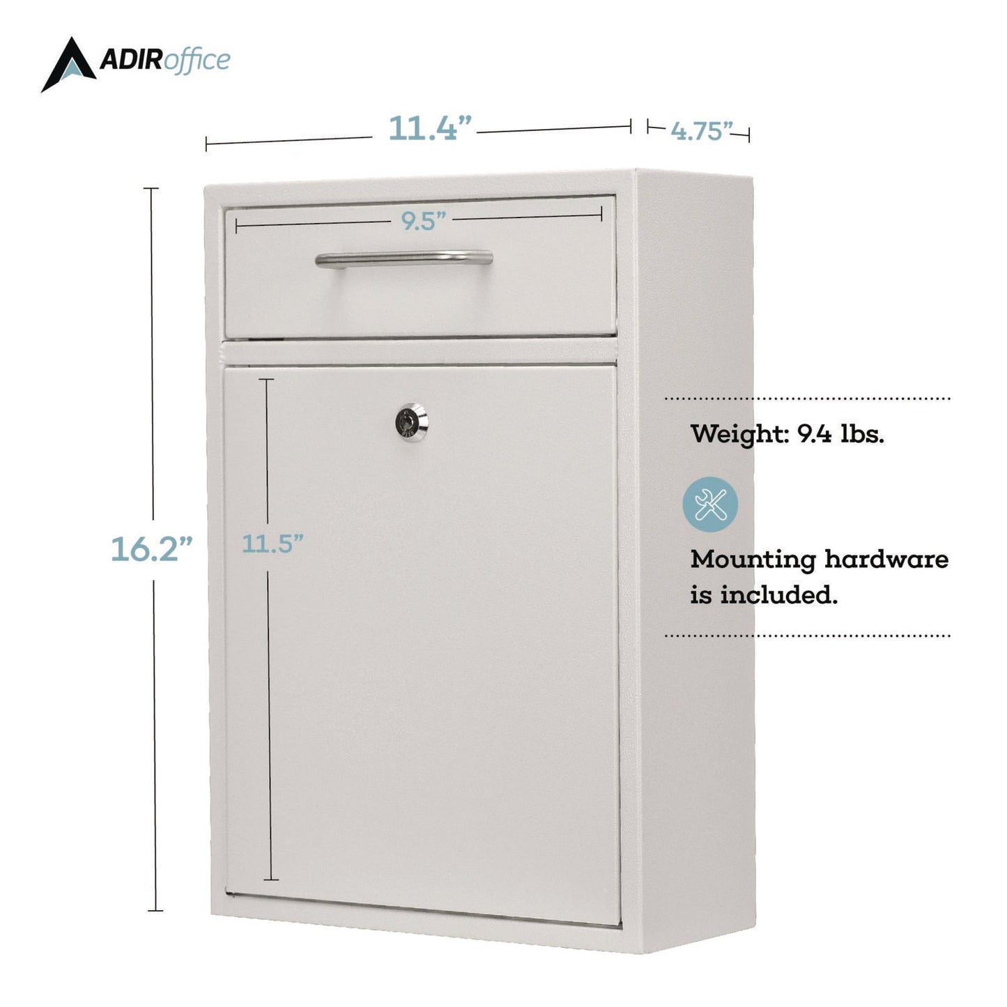 adiroffice-large-ultimate-secure-drop-box-wall-mounted-mail-box-11-2-x-4-7-x-16-2-white-alhi63104whi_10