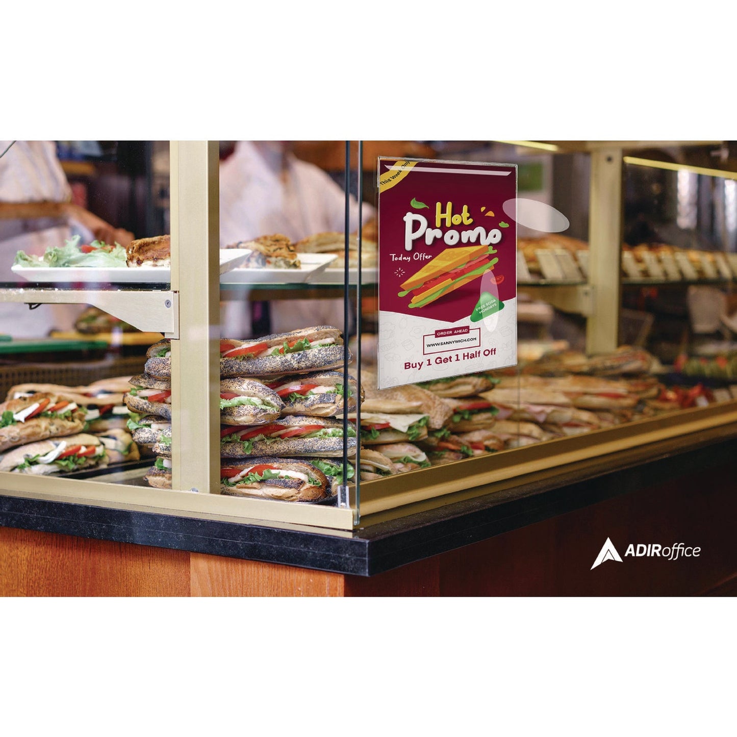 adiroffice-wall-mount-side-loading-acrylic-sign-holders-8-x-11-clear-frame-6-pack-alhi63985116wm_6
