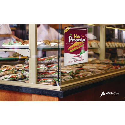 adiroffice-wall-mount-side-loading-acrylic-sign-holders-8-x-11-clear-frame-6-pack-alhi63985116wm_6