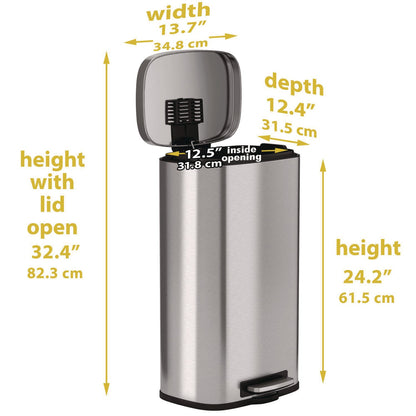 hls-commercial-r-fire-resistant-step-pedal-trash-can-8-gal-plastic-stainless-steel-silver-hlmhlss08rfr_4