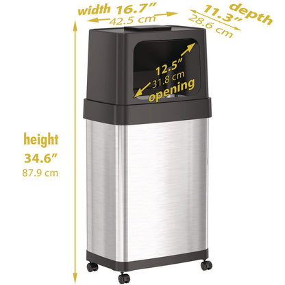 hls-commercial-r-dual-push-door-trash-can-18-gal-stainless-steel-silver-black-hlmhls18dpo_2