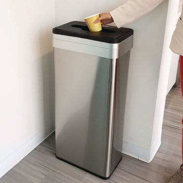 hls-commercial-r-open-top-trash-can-with-color-coded-lid-21-gal-plastic-stainless-steel-silver-black-hlmhls21uottrs_2