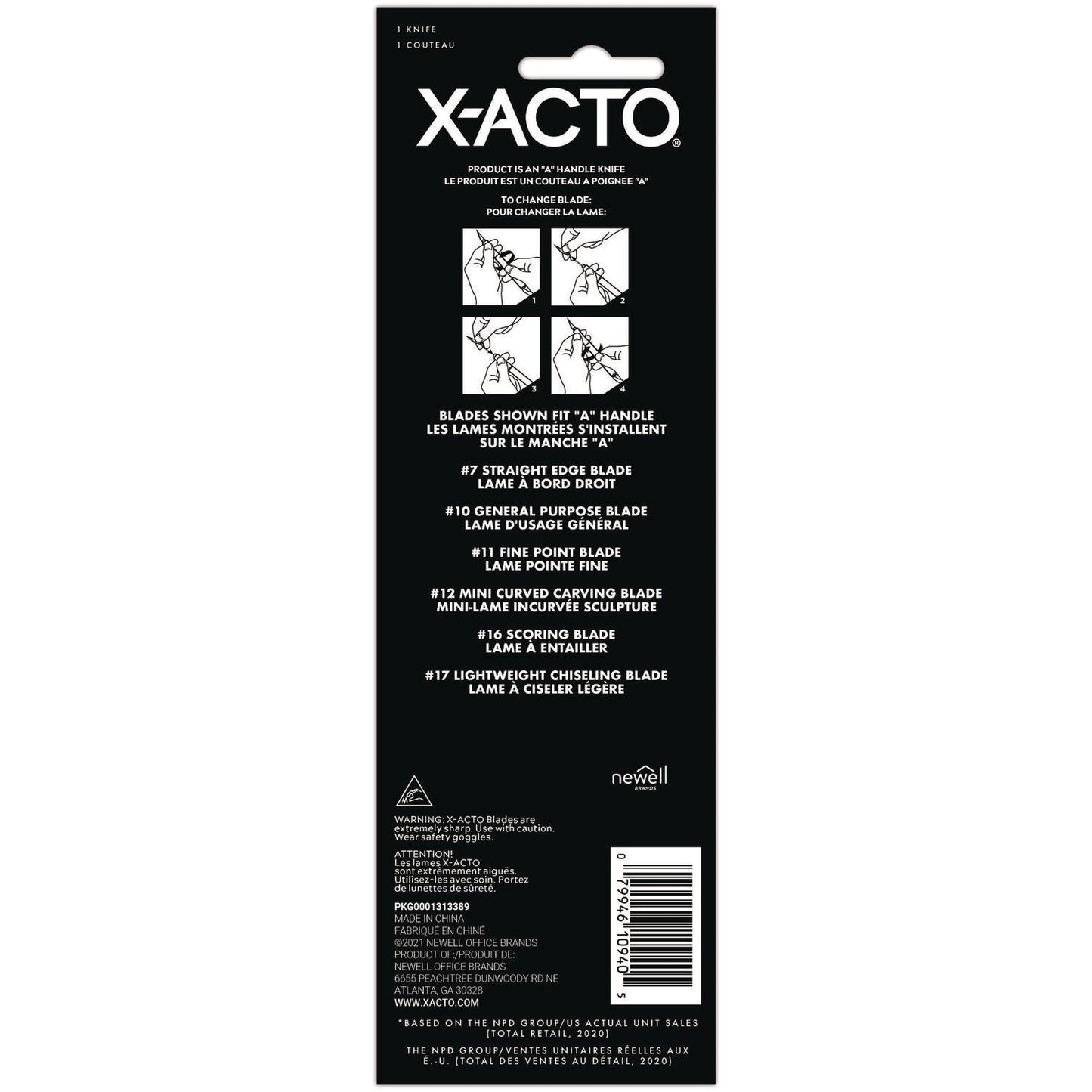 X-ACTO® Gripster Knife, Black (EPIX3627)
