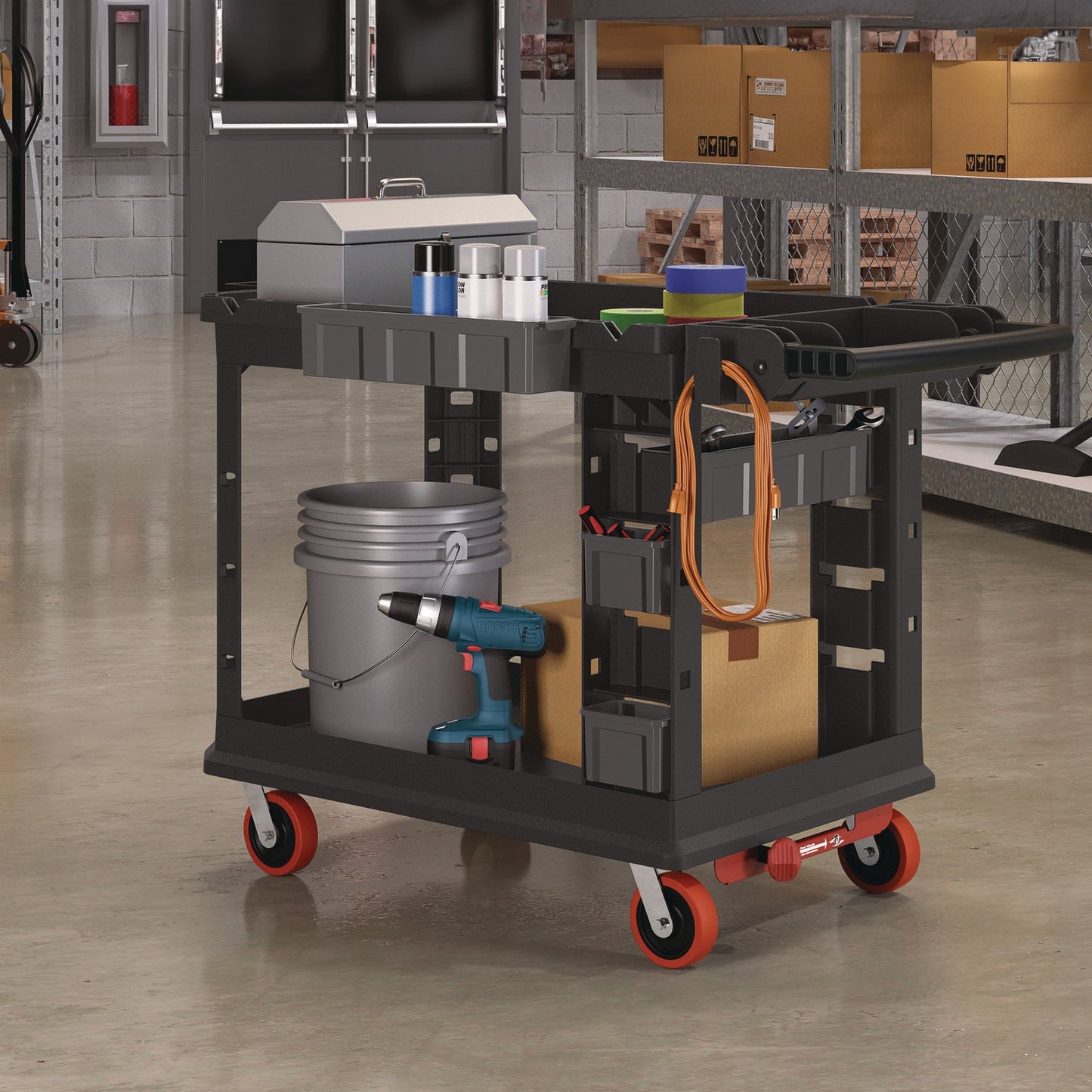 suncast-commercial-heavy-duty-plus-utility-cart-plastic-2-shelves-6-bins-capacity-26-5-x-48-78-x-34-81-black-suapuchd2645_2