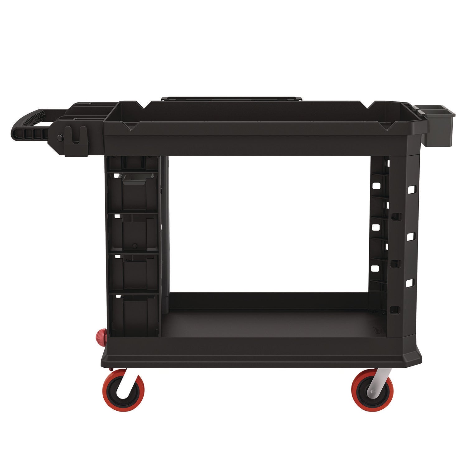 suncast-commercial-heavy-duty-plus-utility-cart-plastic-2-shelves-6-bins-capacity-26-5-x-48-78-x-34-81-black-suapuchd2645_6