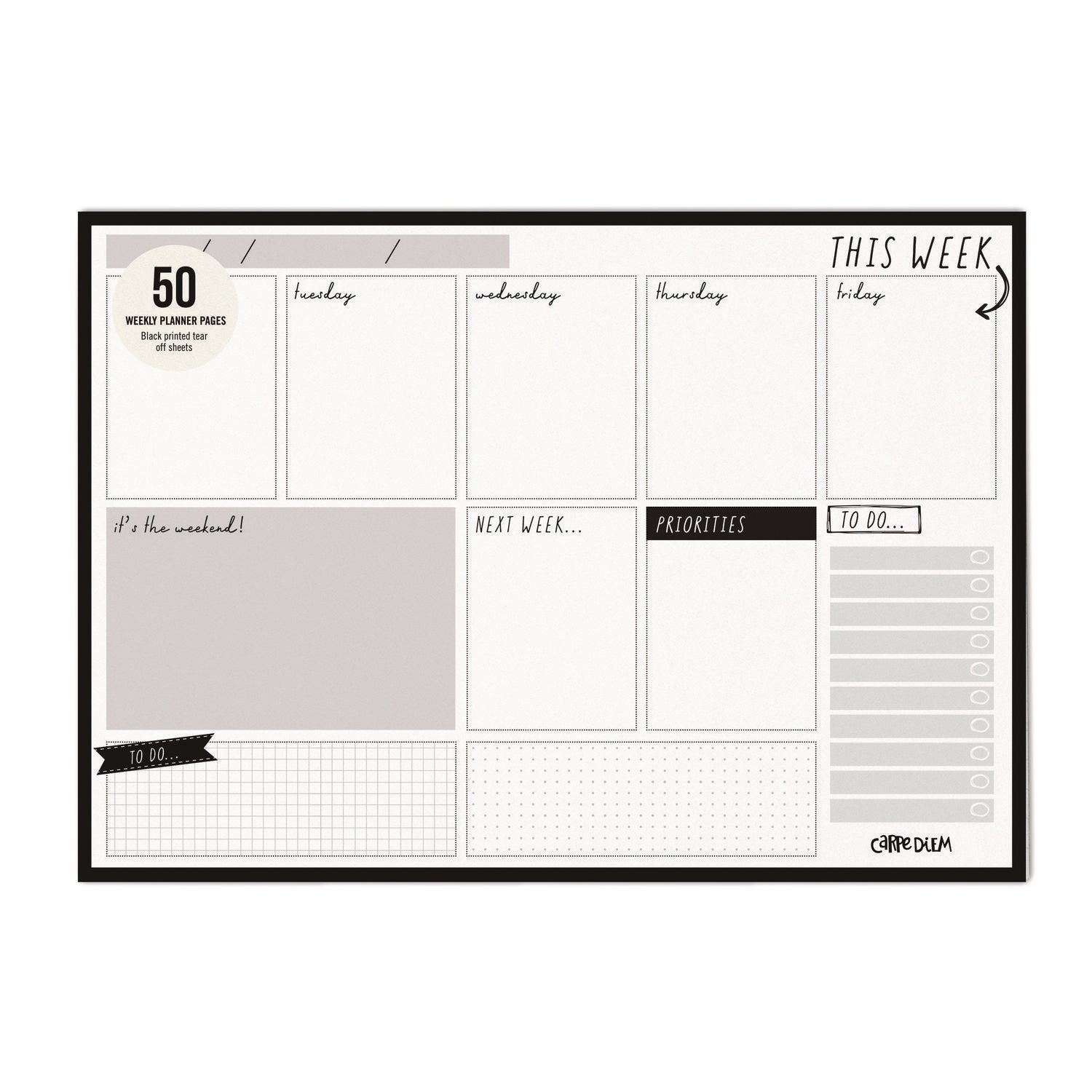 pukka-pad-weekly-planner-pad-8-27-x-11-61-white-black-sheets-50-weeks-undated-puk9120cd_2