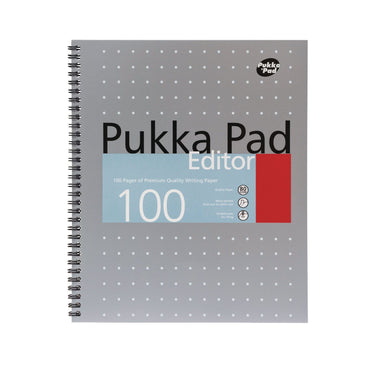 pukka-pad-letter-size-notebook-1-subject-medium-college-rule-silver-with-white-dots-cover-50-11-x-8-5-sheets-3-pack-puk8750met_2