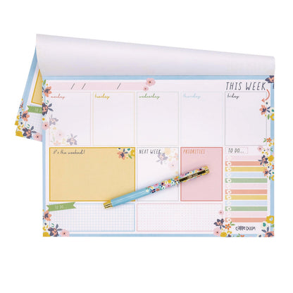pukka-pad-weekly-planner-pad-floral-11-7-x-8-3-blue-pink-white-yellow-cover-12-month-undated-6-pack-puk9208cd_3