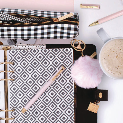 pukka-pad-carpe-diem-all-metal-gel-pens-gel-pen-stick-medium-0-7-mm-black-ink-pink-barrel-6-pack-puk9157cd_5