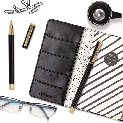 pukka-pad-carpe-diem-all-metal-gel-pens-gel-pen-stick-medium-0-7-mm-black-ink-black-barrel-6-pack-puk9114cd_6