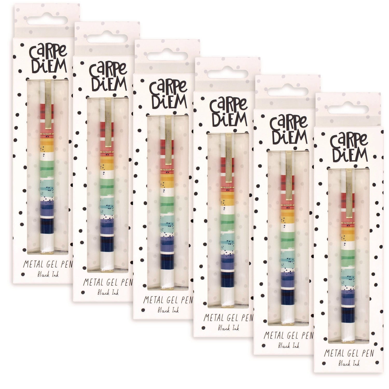 pukka-pad-carpe-diem-all-metal-gel-pens-gel-pen-stick-medium-0-7-mm-black-ink-color-wash-multicolor-barrel-6-pack-puk9181cd_1