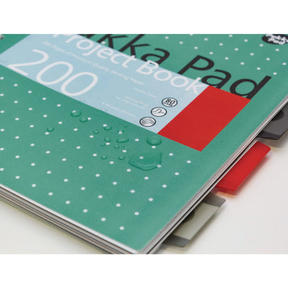 pukka-pad-letter-size-project-book-5-subject-medium-college-rule-metallic-green-with-white-dots-cover-100-11-x-8-5-sheets-3-pack-puk8748met_4