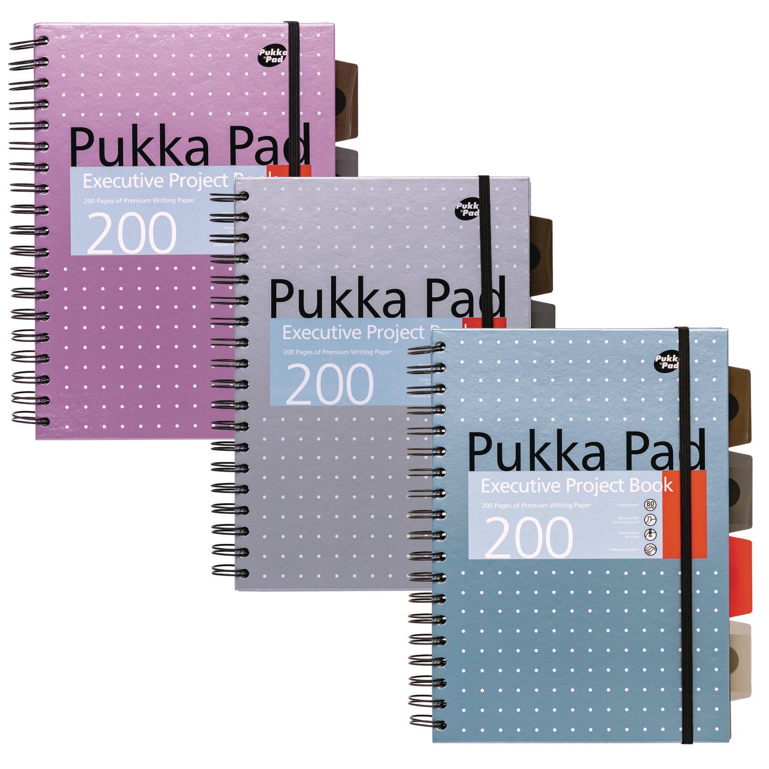 pukka-pad-b5-size-project-book-4-subject-medium-college-rule-assorted-metallic-color-dot-covers-100-9-8-x-6-sheets-3-pack-puk9589met_1
