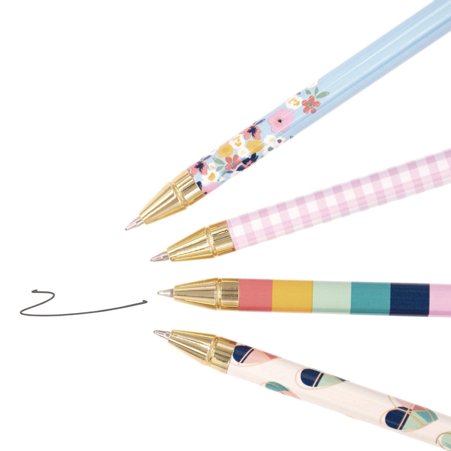 pukka-pad-carpe-diem-ballpoint-pen-stick-medium-0-7-mm-black-ink-assorted-ditzy-floral-collection-4-pens-pack-6-packs-box-puk9228cd_4