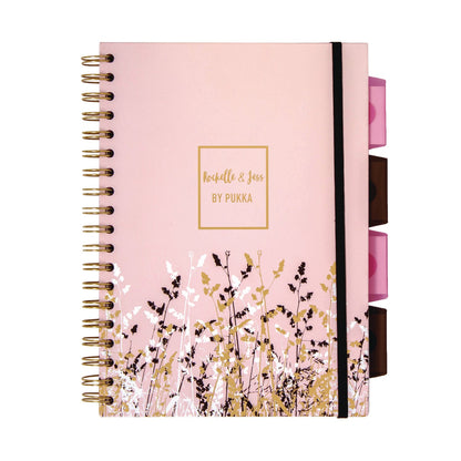 pukka-pad-b5-size-project-book-4-subject-medium-college-rule-assorted-floral-covers-100-9-8-x-6-9-sheets-3-pack-puk9447roc_4