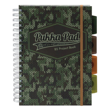 pukka-pad-b5-size-project-book-4-subject-medium-college-rule-black-green-camo-knit-cover-100-9-8-x-6-9-sheets-3-pack-puk9756cam_2