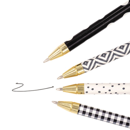 pukka-pad-carpe-diem-ballpoint-pen-stick-medium-0-7-mm-black-ink-assorted-black-collection-4-pens-pack-6-packs-box-puk9229cd_4