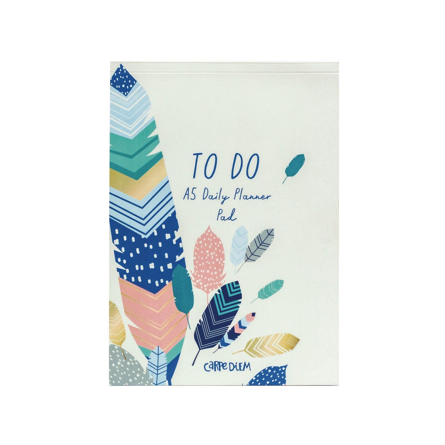 pukka-pad-daily-planner-feathers-8-27-x-5-83-blue-cream-pink-cover-2-month-undated-6-pack-puk9218cd_2