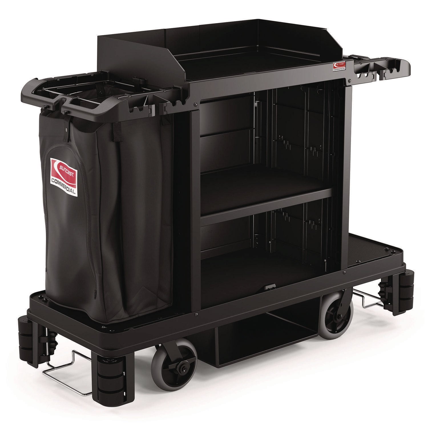 suncast-commercial-partially-assembled-premium-housekeeping-cart-plastic-1-shelf-24-x-62-13-x-49-75-black-suahkc2002_3