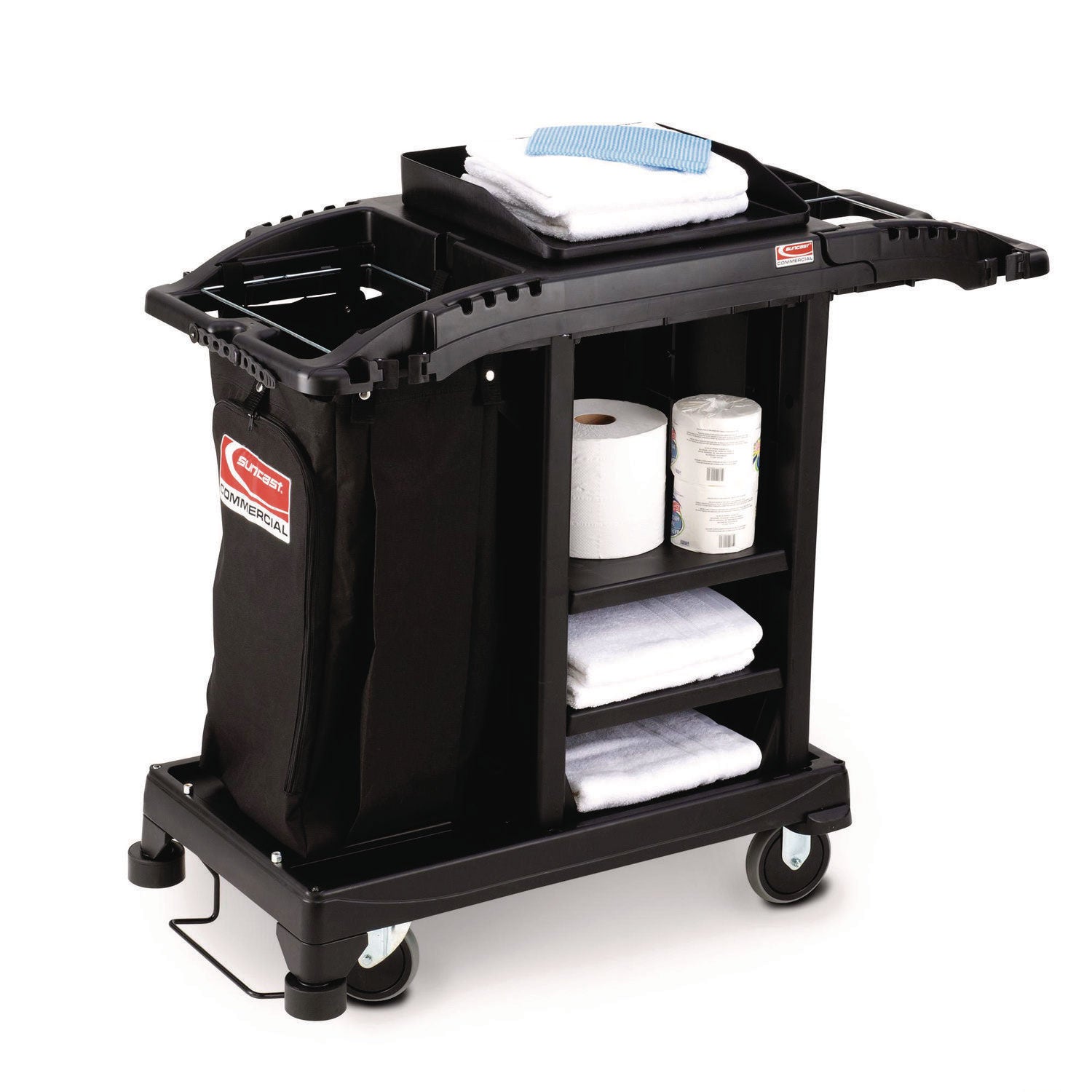 suncast-commercial-compact-standard-housekeeping-cart-plastic-1-shelf-23-25-x-53-18-x-46-57-black-suahkcct100_4