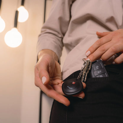 Verbatim® My Finder Bluetooth Tracker for Apple iOS, Black/Purple/White, 3/Pack (VER32132)