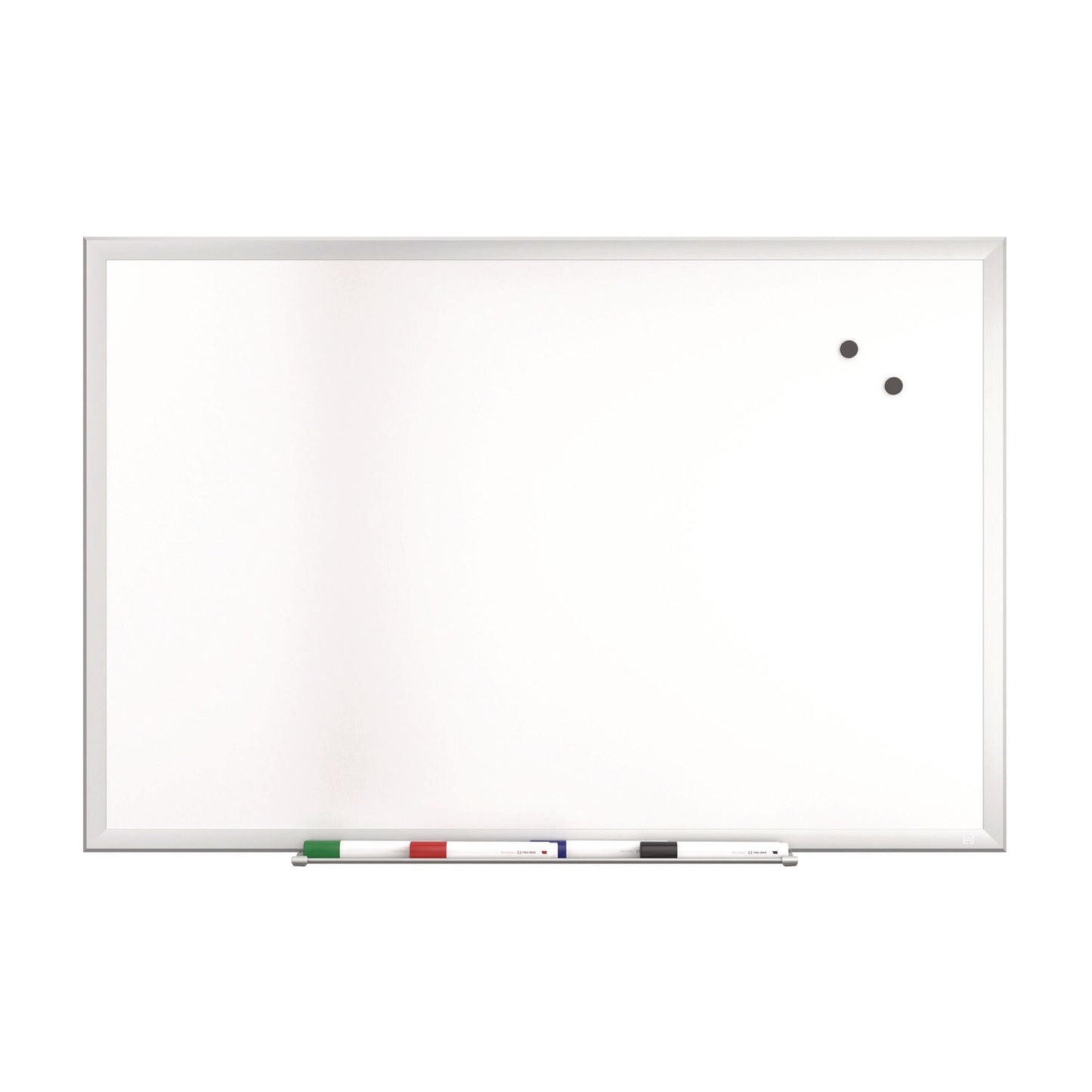 tru-red-magnetic-steel-dry-erase-board-24-x-36-white-surface-gray-natural-aluminum-frame-tudtr61169_1