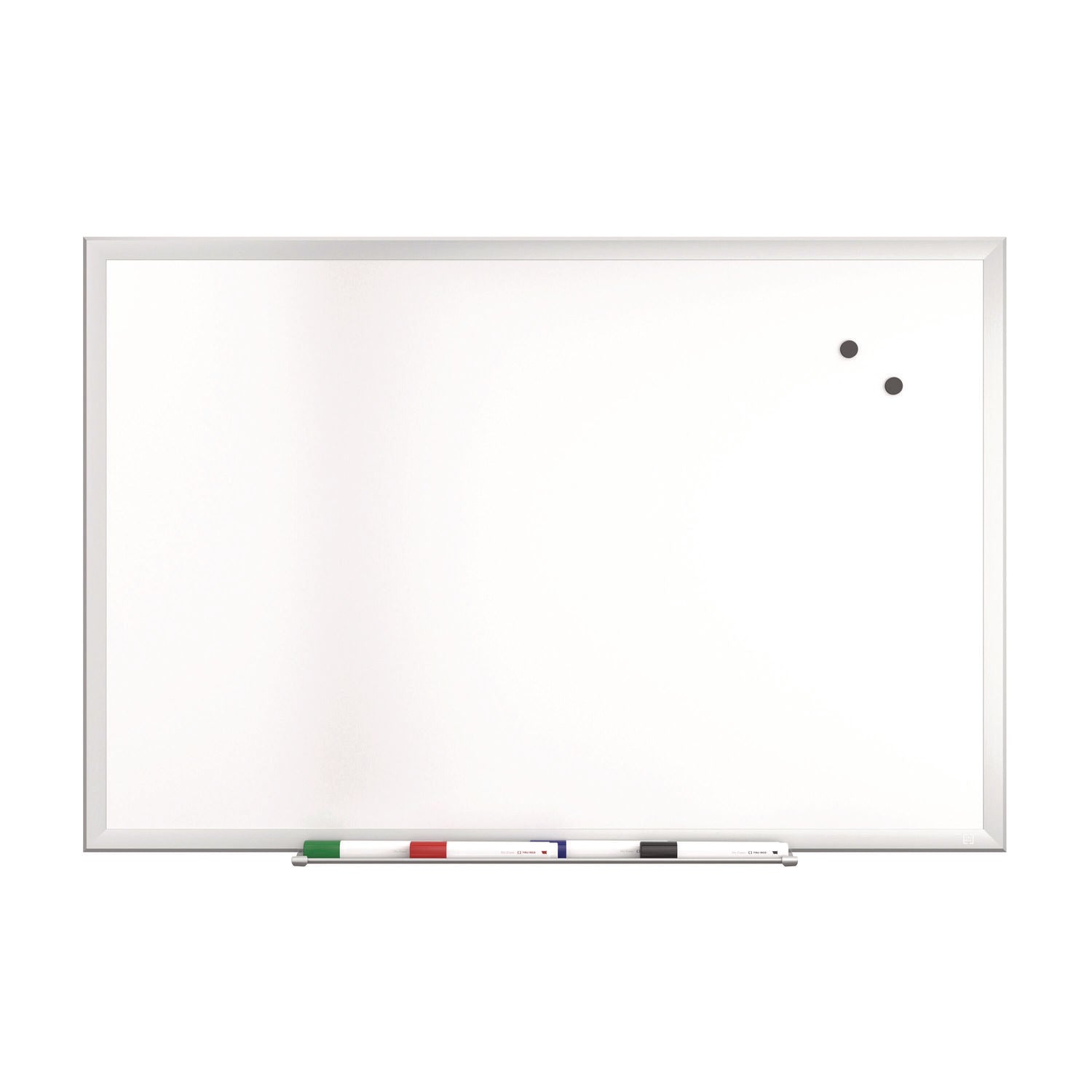 tru-red-magnetic-steel-dry-erase-board-24-x-36-white-surface-gray-natural-aluminum-frame-tudtr61169_1