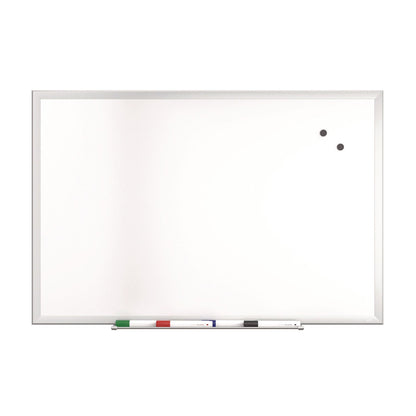 tru-red-magnetic-steel-dry-erase-board-24-x-36-white-surface-gray-natural-aluminum-frame-tudtr61169_1