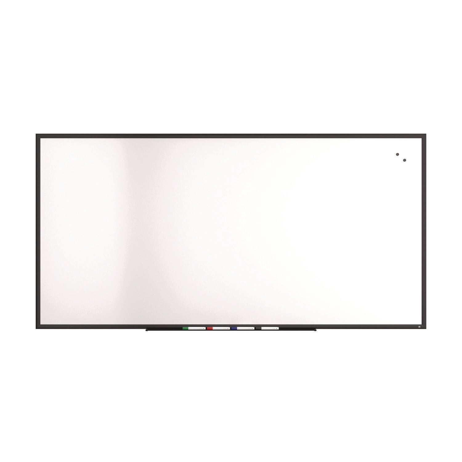 tru-red-magnetic-porcelain-dry-erase-board-96-x-48-white-surface-black-aluminum-frame-tudtr61191_1