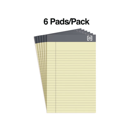 tru-red-notepads-narrow-rule-50-canary-yellow-5-x-8-sheets-6-pack-tudtr59899_3