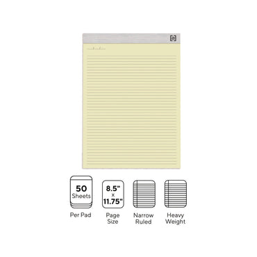 tru-red-notepads-narrow-rule-50-canary-yellow-8-5-x-11-75-sheets-6-pack-tudtr59921_2