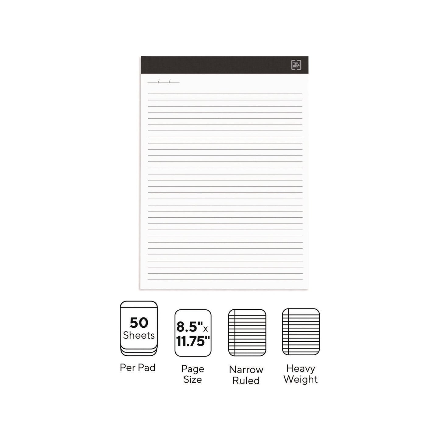 tru-red-notepads-narrow-rule-50-white-8-5-x-11-75-sheets-6-pack-tudtr59922_2