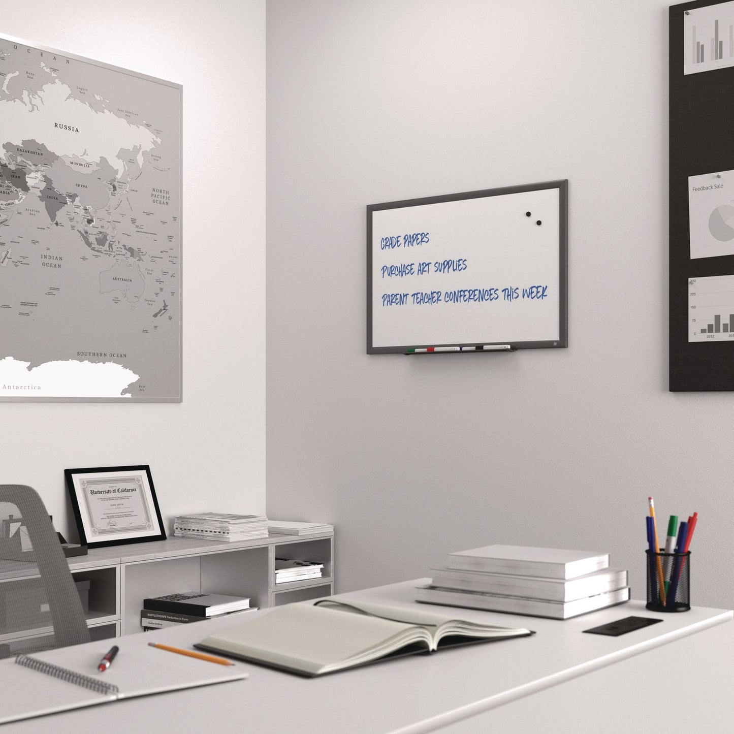 tru-red-magnetic-porcelain-dry-erase-board-36-x-24-white-surface-gray-natural-aluminum-frame-tudtr61184_2