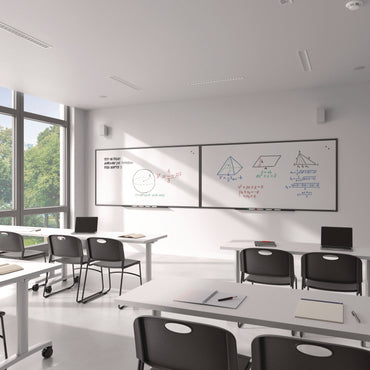 tru-red-magnetic-porcelain-dry-erase-board-96-x-48-white-surface-black-aluminum-frame-tudtr61191_2