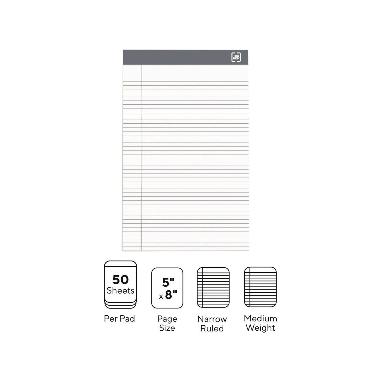 tru-red-notepads-narrow-rule-50-white-5-x-8-sheets-6-pack-tudtr59900_3