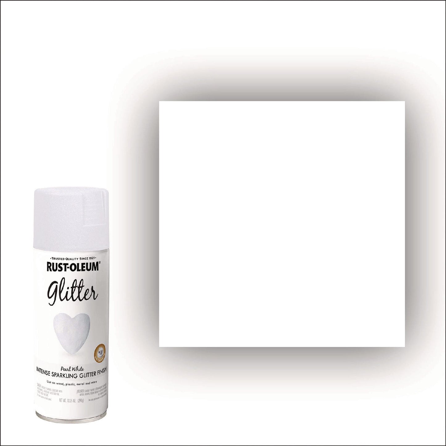 Rust-Oleum® Specialty Glitter Spray Paint, Glitter White, 10.25 oz Aerosol Can, 6/Carton (RST299426)