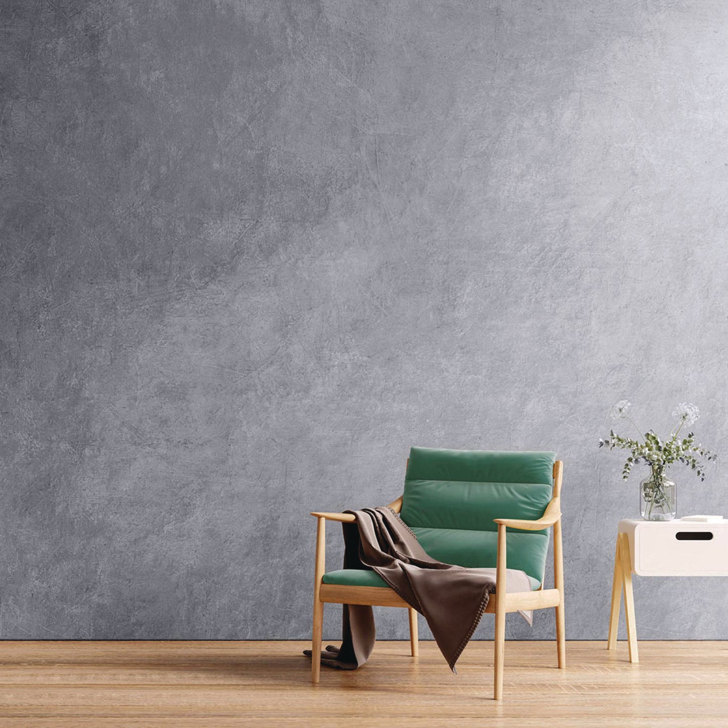 Rust-Oleum® Concrete Interior Wall Paint, Flat Charcoal Gray, Quart Can, 2/Carton (RST379906)